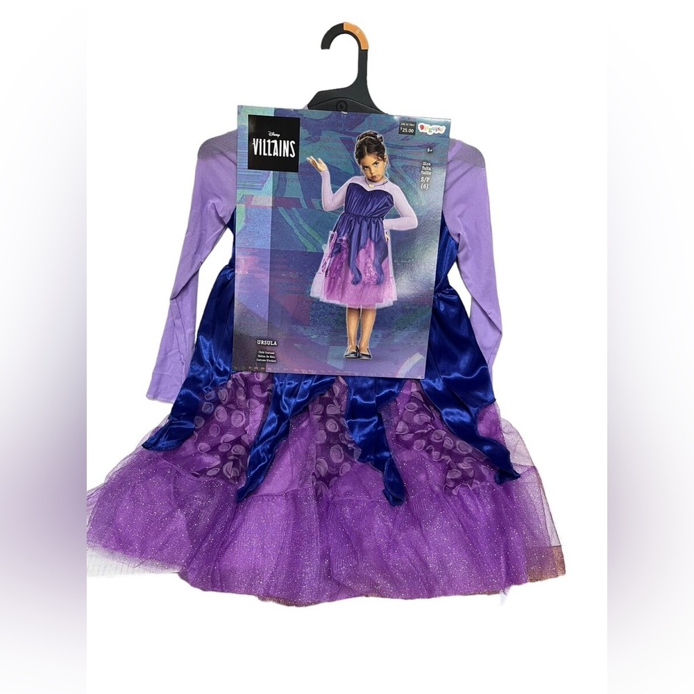 Disney The Little Mermaid Ursula Kids/Girls Halloween Costume Dress Size Small - Picture 2 of 10